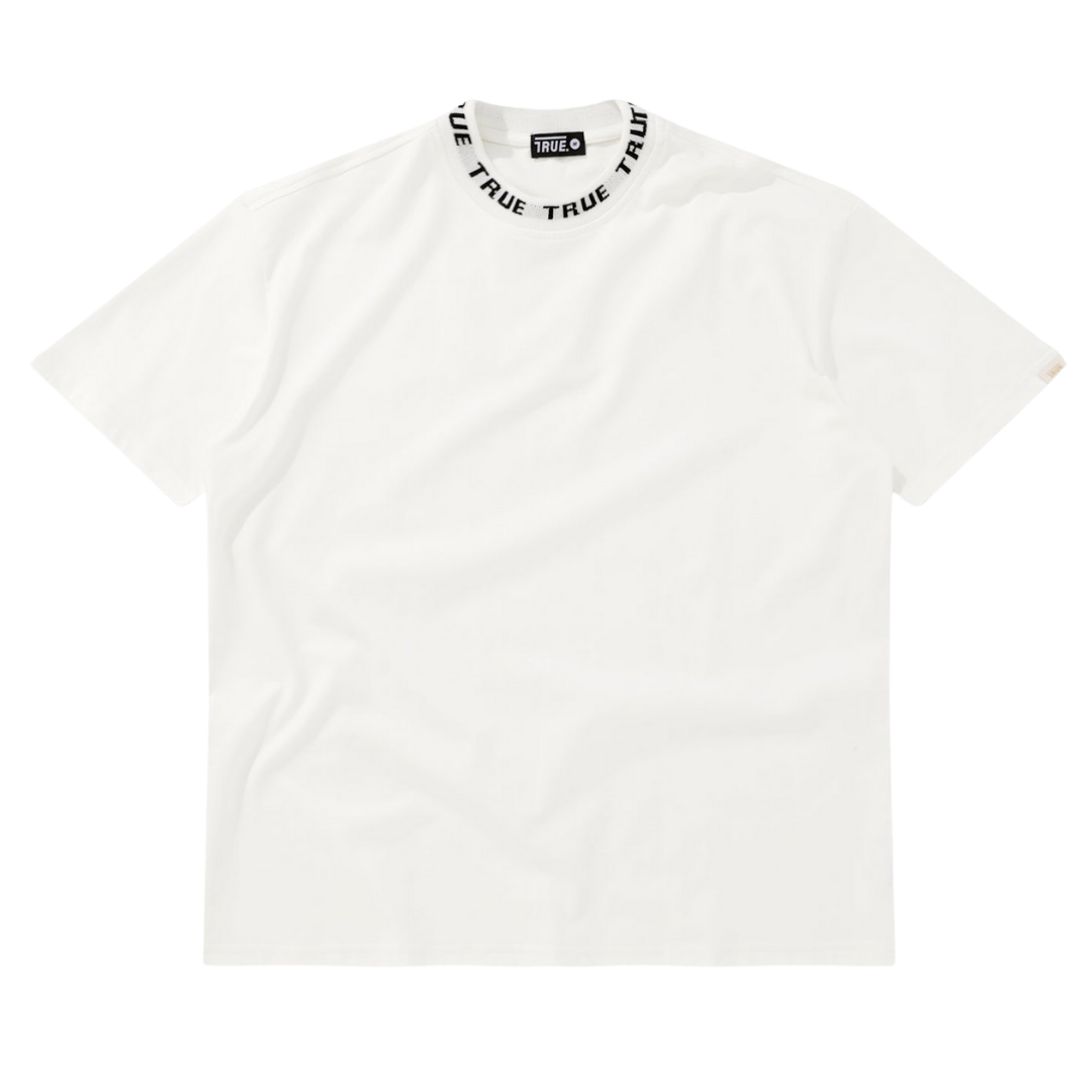 TRUE KNIT COLLAR TEE - IVORY