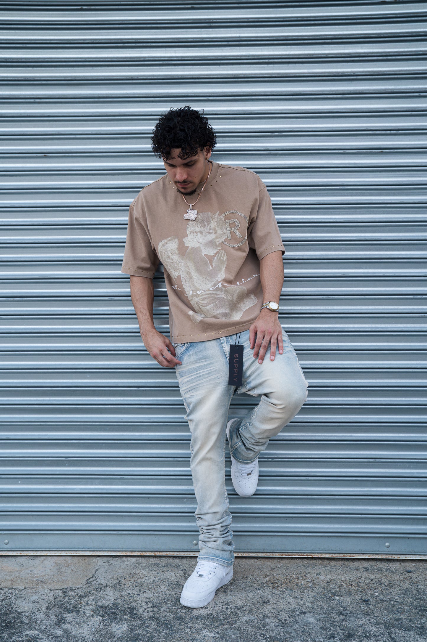 SUPPLY PRAYER TEE - BEIGE