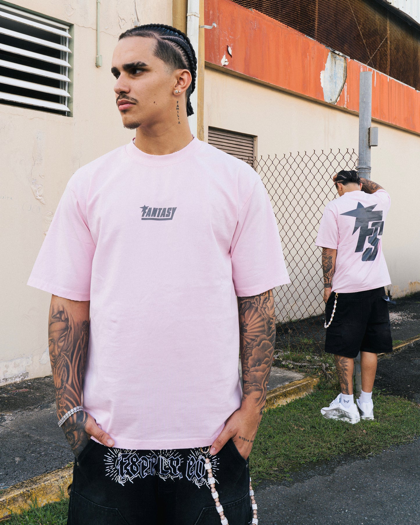 FANTASY SUPPLY MONOGRAM TEE - PINK