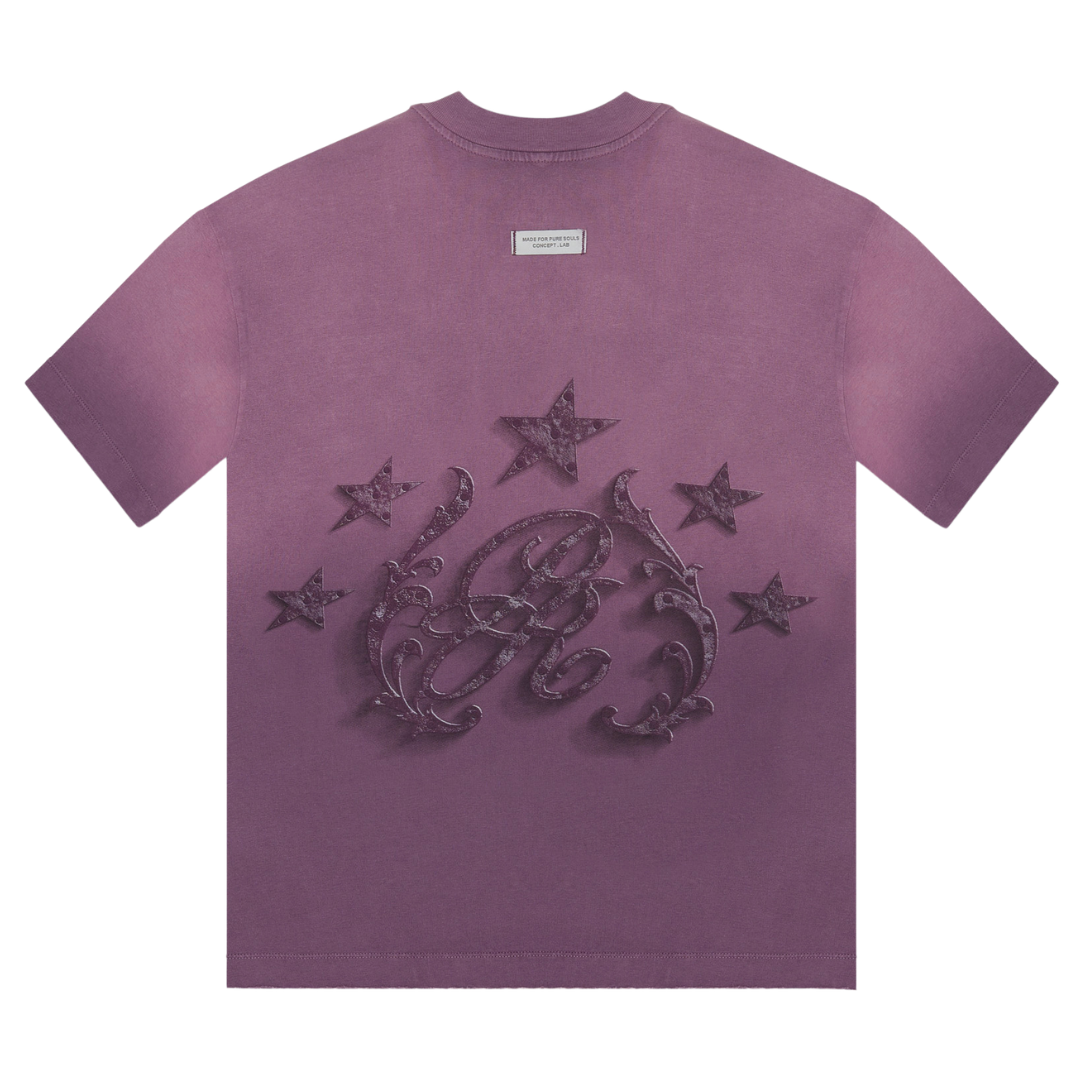 PURE RUSTIC TEE - WASHED PURPLE