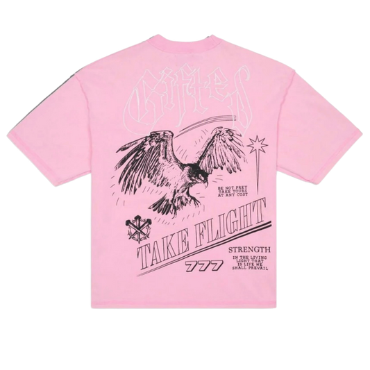 GFTD LA - TAKE FLIGHT PINK TEE