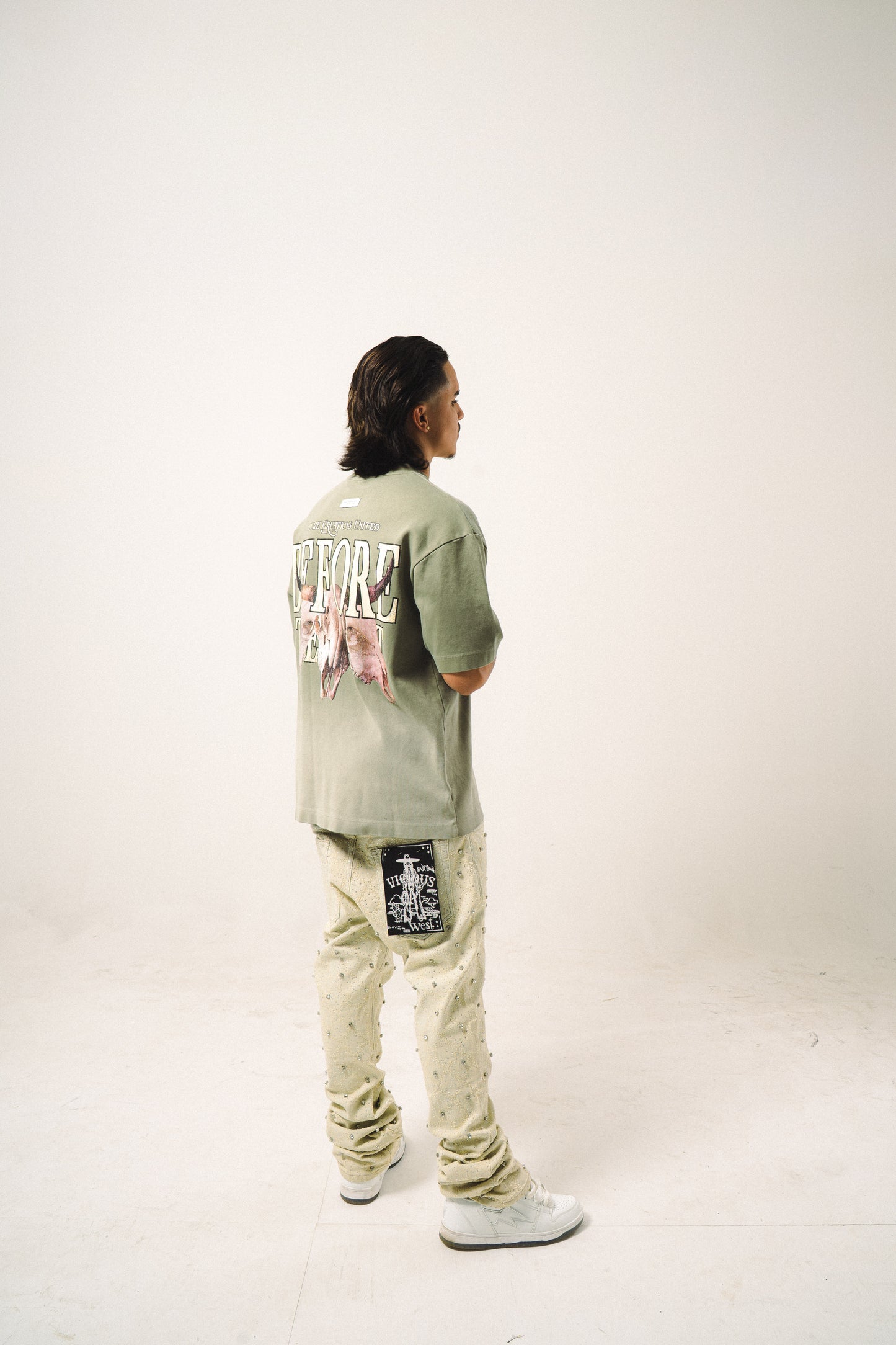 PURE BTW TEE - OLIVE