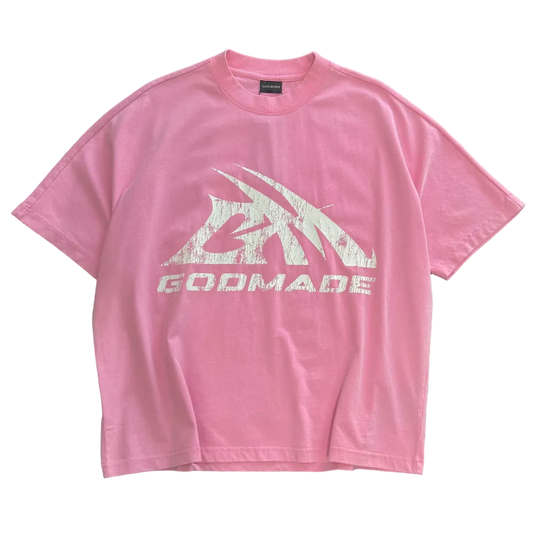 GODMADE LOGO TEE - WASHED PINK