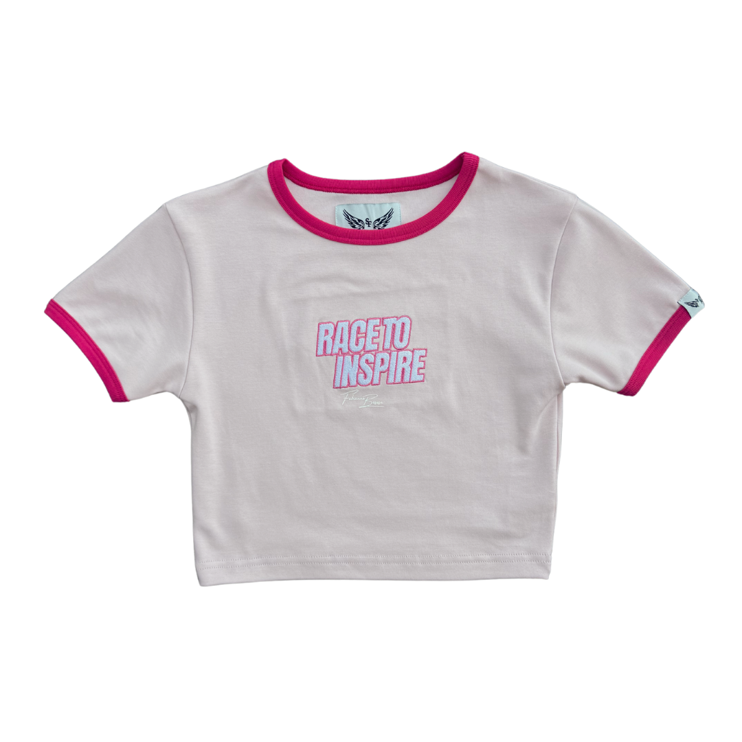 ‘RACE TO INSPIRE’ PINK BABY TEE