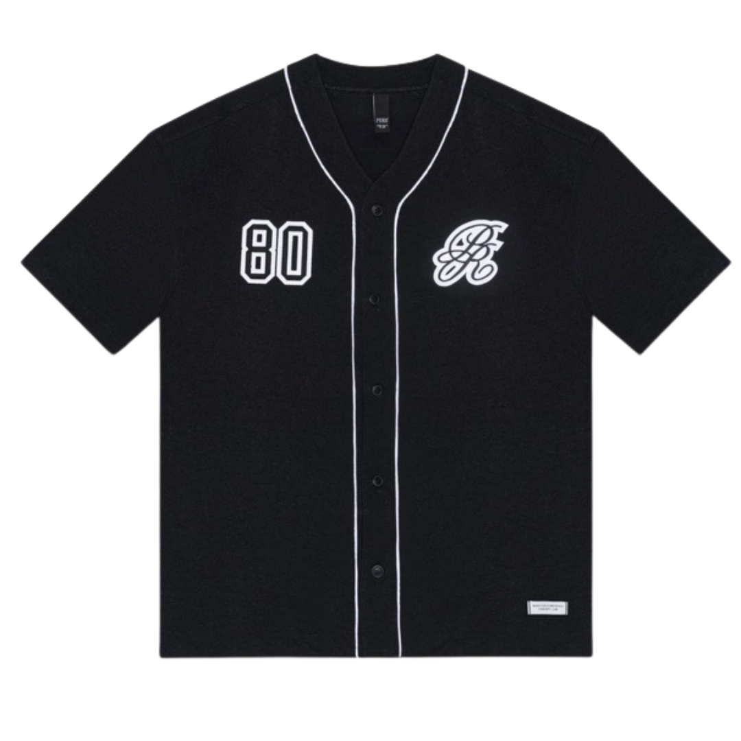 PURE DOPAMINE BASEBALL JERSEY - BLACK