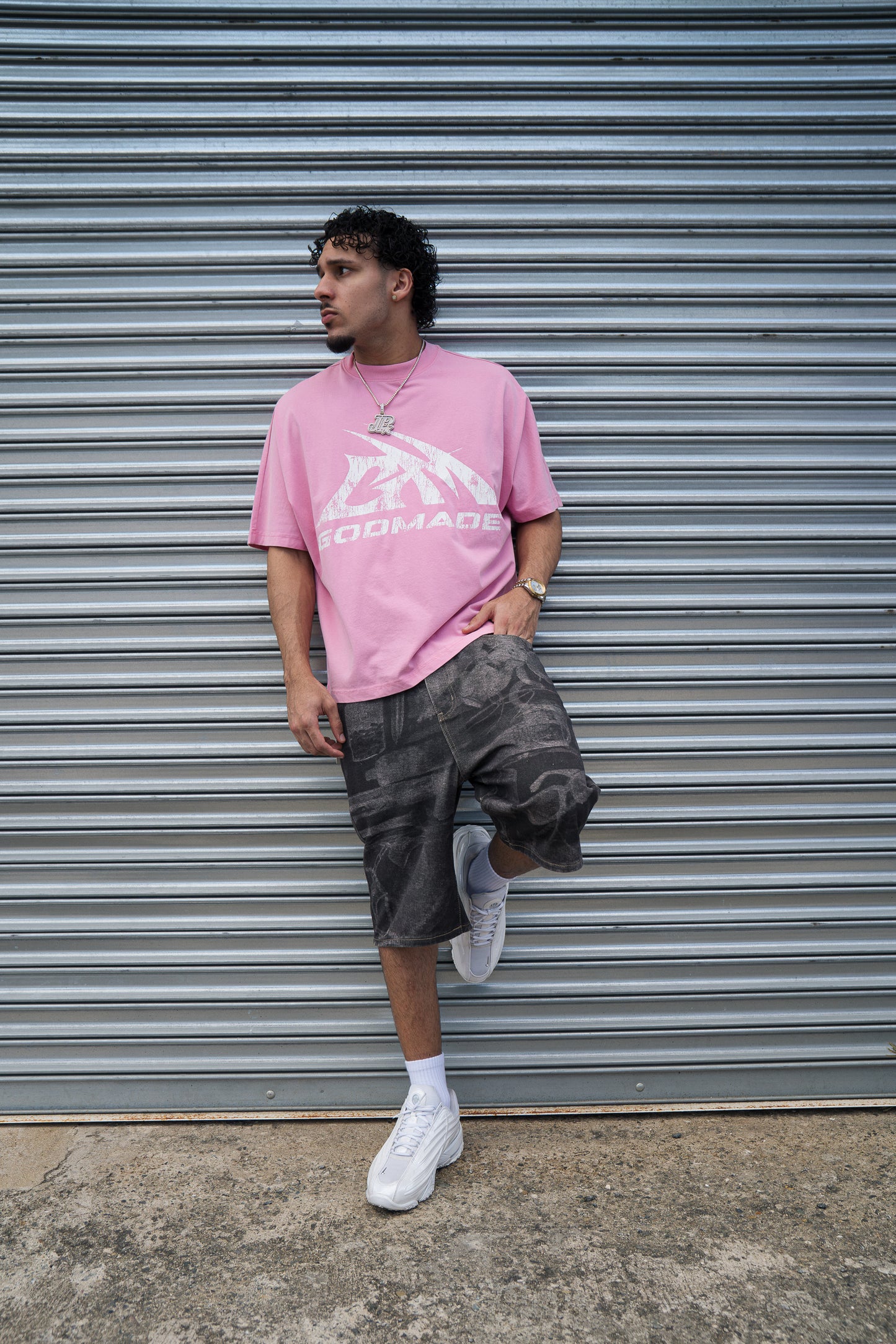 GODMADE LOGO TEE - WASHED PINK