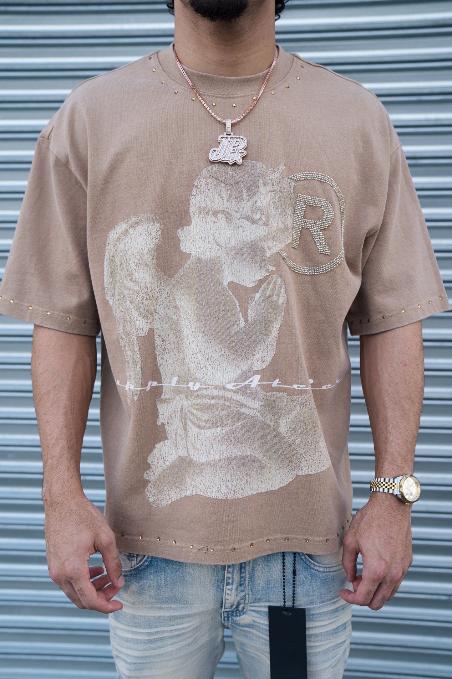 SUPPLY PRAYER TEE - BEIGE