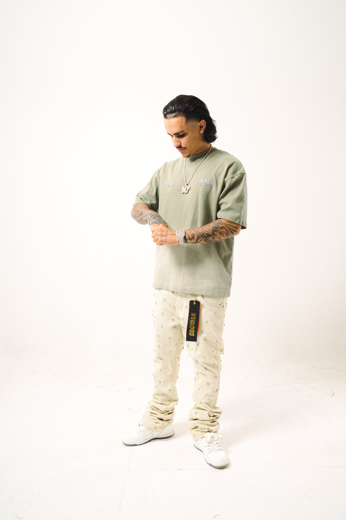 PURE BTW TEE - OLIVE