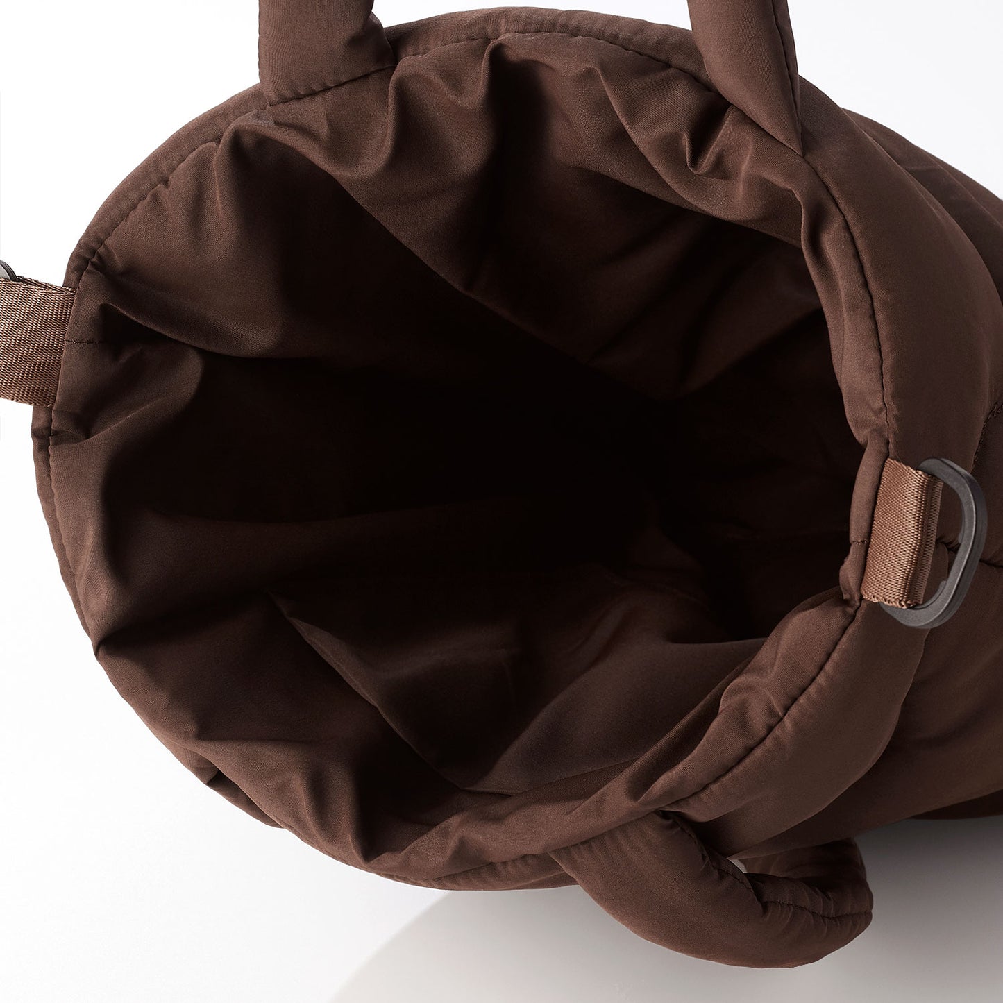 TRUE PUFFER SHOPPER BAG - BROWN