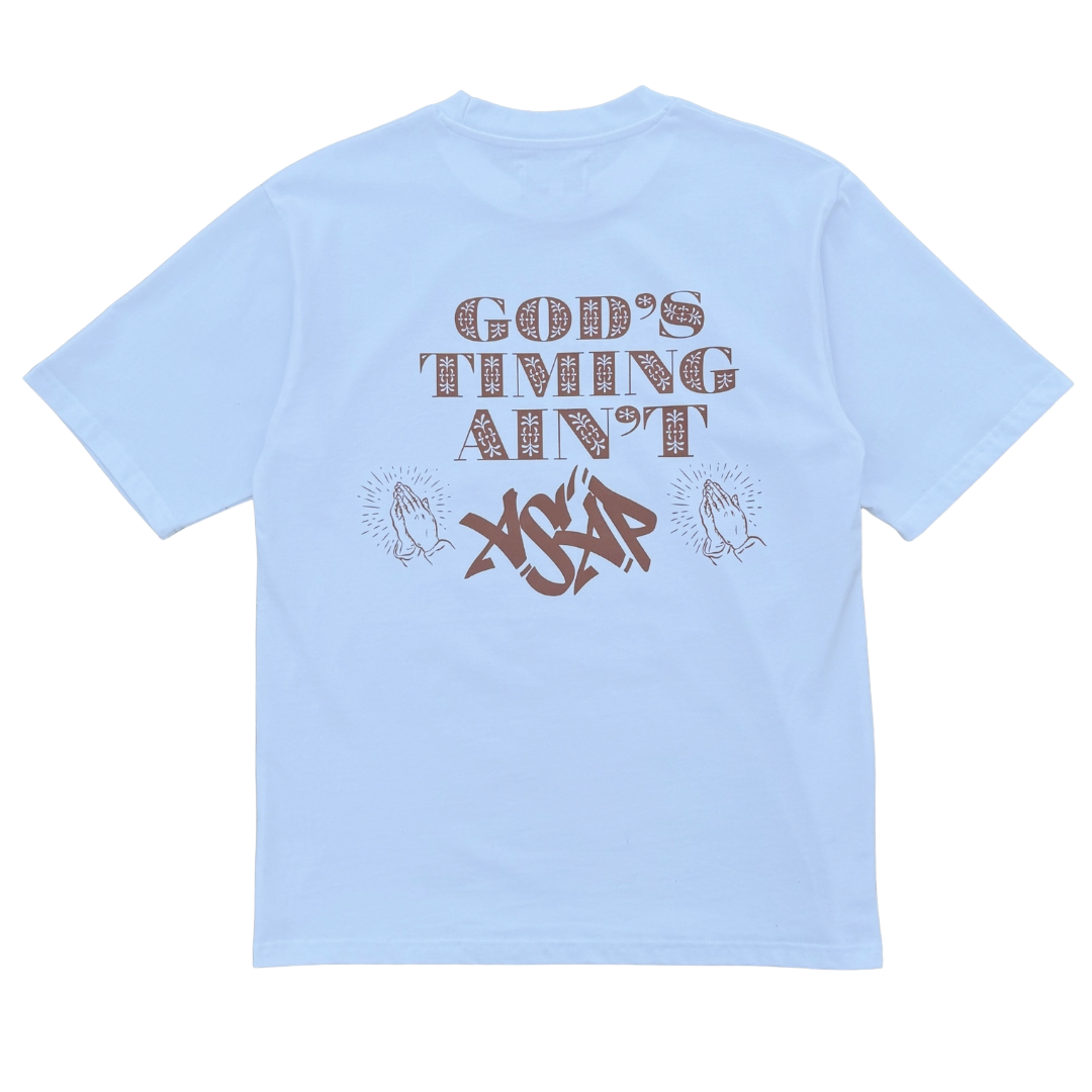 FANTASY SUPPLY GOD’S TIMING TEE - WHITE