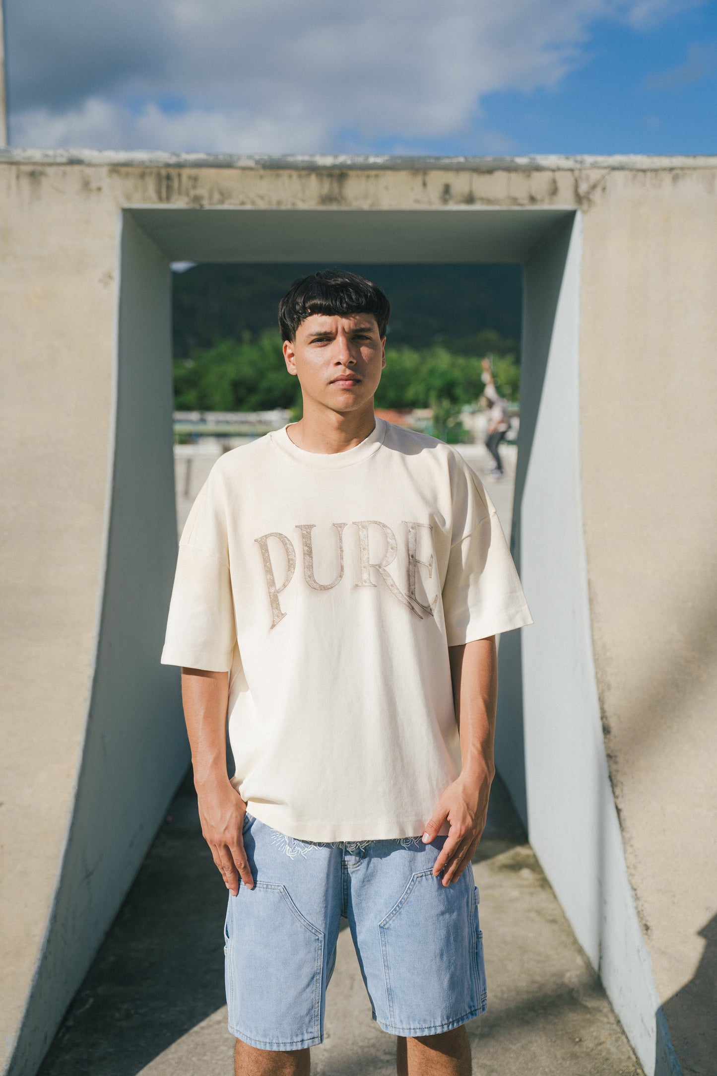 PURE RUSTIC TEE - WASHED TAUPE