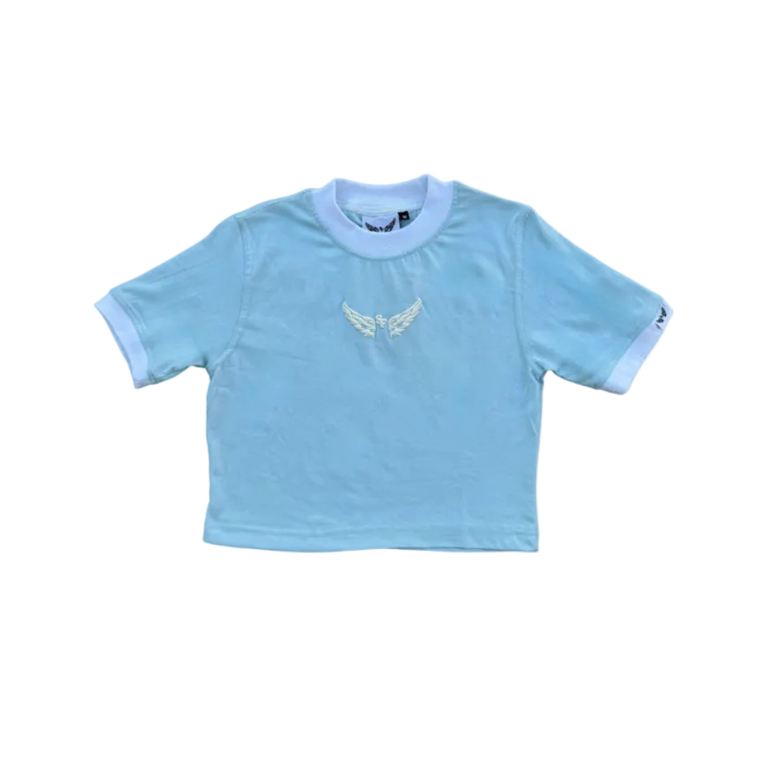 BABY BLUE - CROPPED TEE