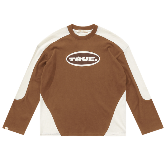 TRUE WAFFLE TEE - CAFÉ