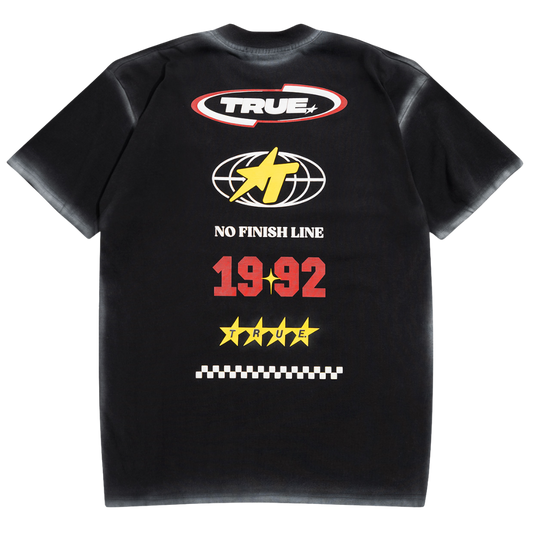 TRUE NO FINISH LINE TEE - BLACK