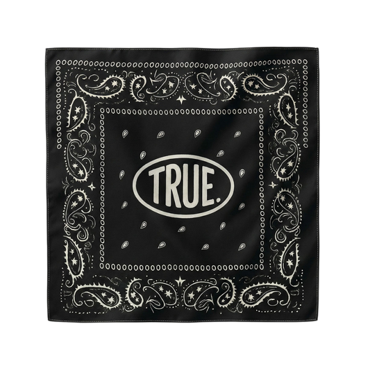 TRUE PAISLEY BANDANA - BLACK