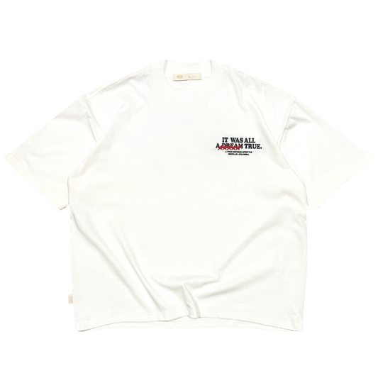 TRUE DREAMS BOXY TEE - CREAM