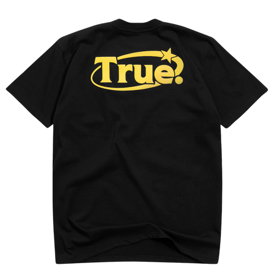 TRUE STAR TEE - BLACK/ YELLOW