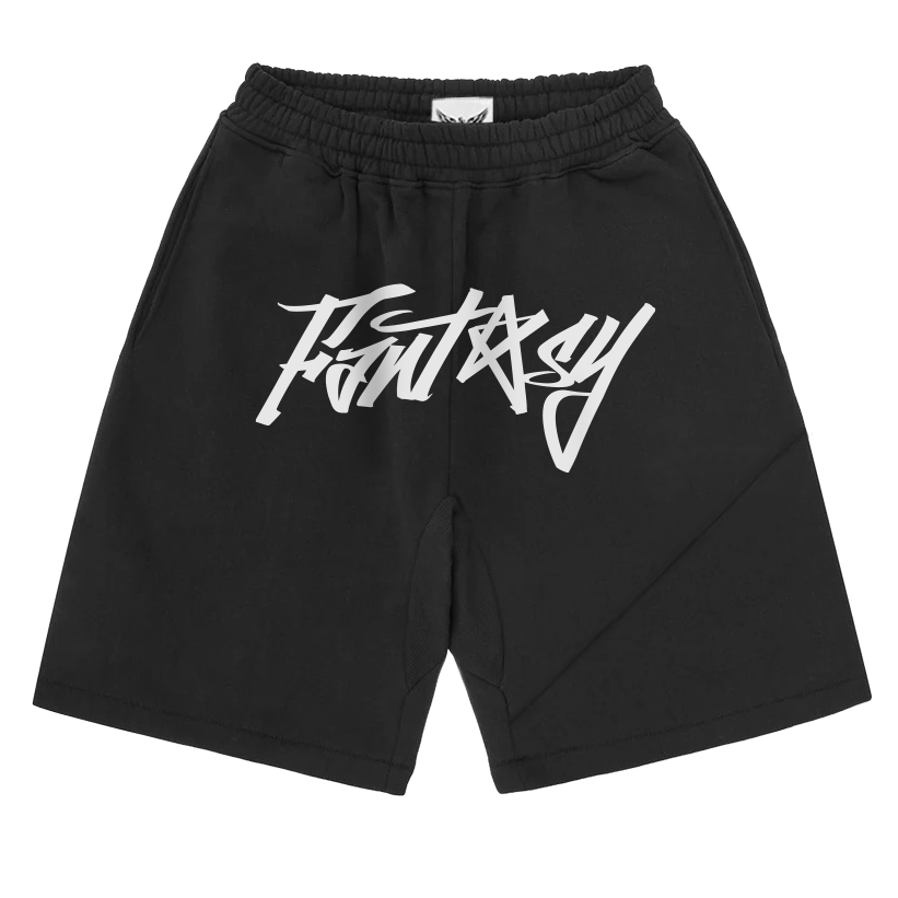 FANTASY SUPPLY FLEECE SHORTS - BLACK