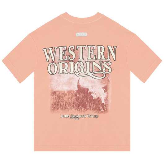 PURE BTW TEE - PEACH