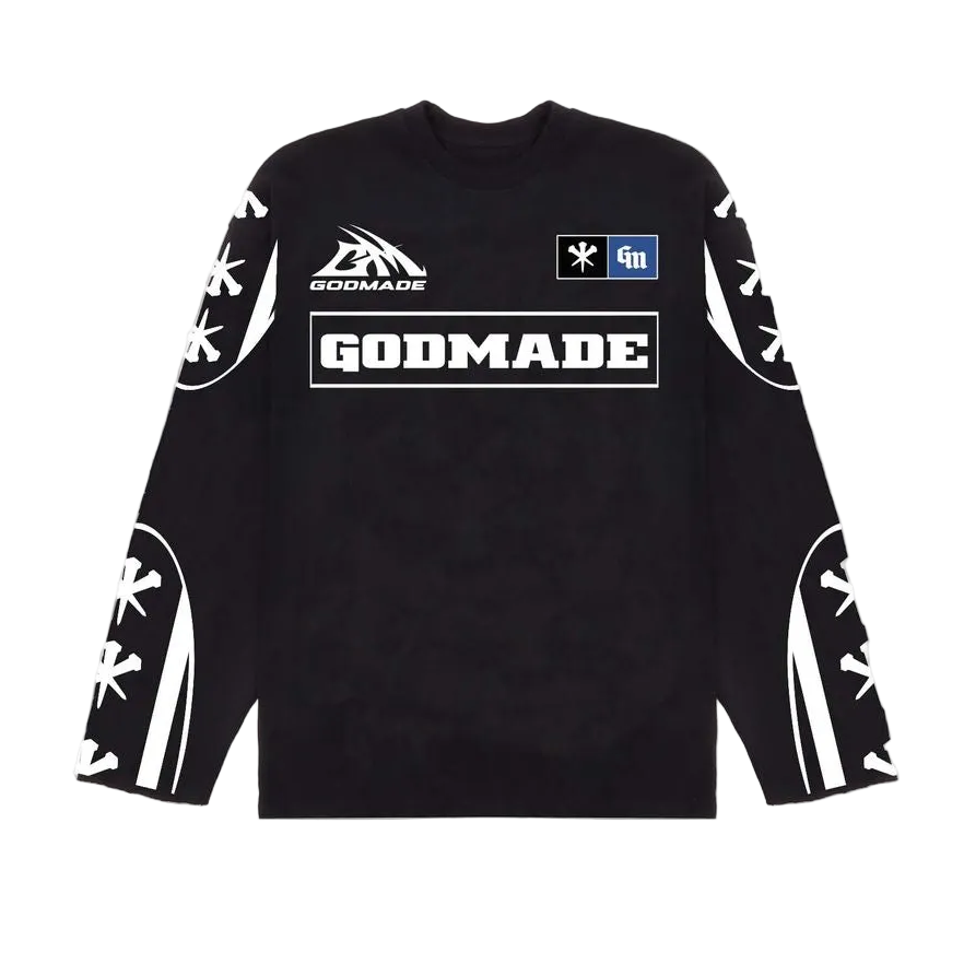 GODMADE LS MESH JERSEY - BLACK